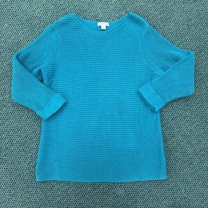 Croft & Barrow Teal Crew Neck Sweater